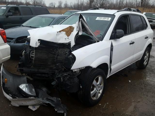 KM8JM12B66U306503 - 2006 HYUNDAI TUCSON GL WHITE photo 2