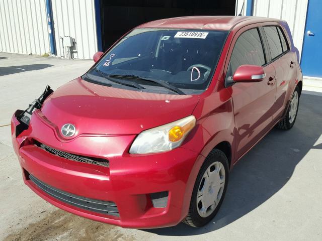 JTKKU10489J042860 - 2009 TOYOTA SCION XD RED photo 2