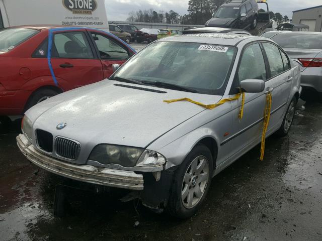 WBAAN37421NJ12509 - 2001 BMW 325 I SILVER photo 2