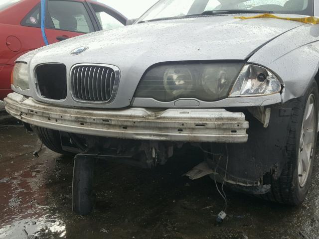 WBAAN37421NJ12509 - 2001 BMW 325 I SILVER photo 9