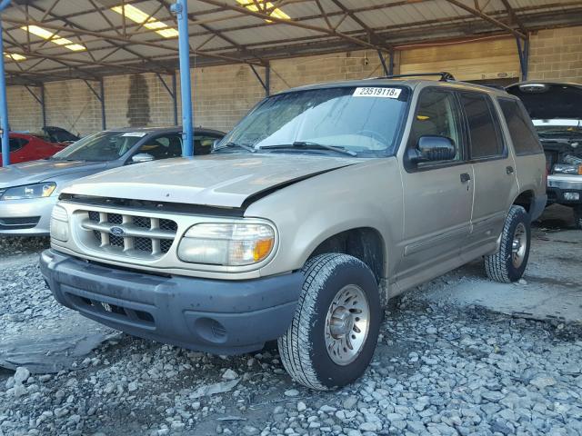 1FMZU62E81ZA65646 - 2001 FORD EXPLORER X TAN photo 2