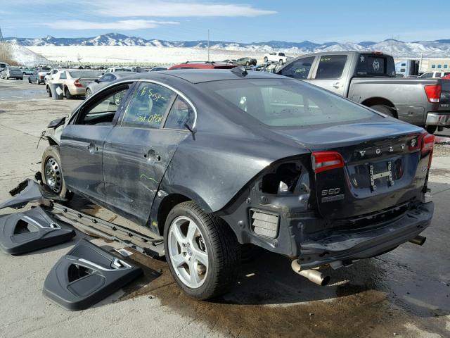 YV1622FS6C2032253 - 2012 VOLVO S60 T5 GRAY photo 3