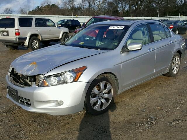 1HGCP36838A015753 - 2008 HONDA ACCORD EXL SILVER photo 2