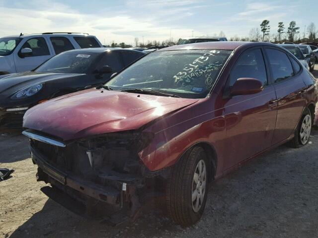 KMHDU46D97U238855 - 2007 HYUNDAI ELANTRA GL RED photo 2