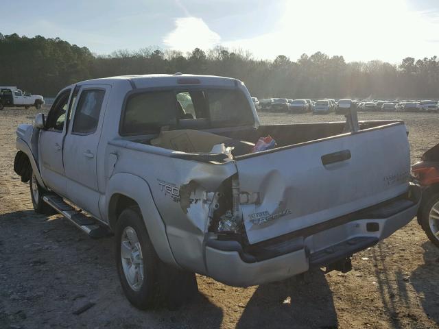 3TMJU4GN5AM101549 - 2010 TOYOTA TACOMA DOU SILVER photo 3