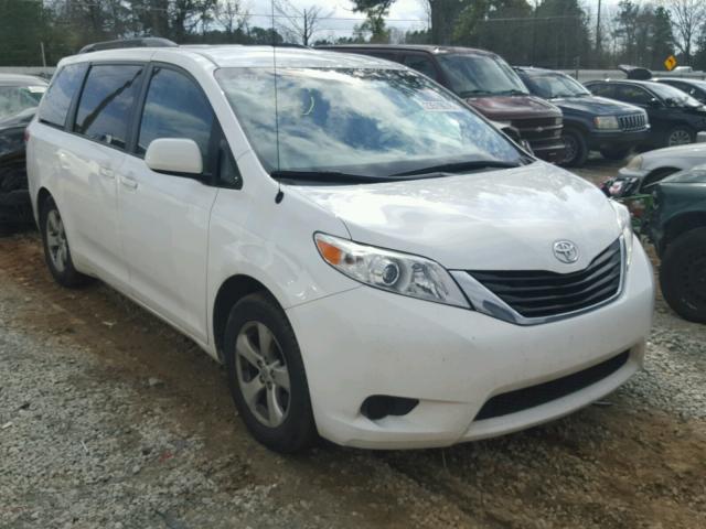 5TDKK3DC4ES513247 - 2014 TOYOTA SIENNA LE WHITE photo 1