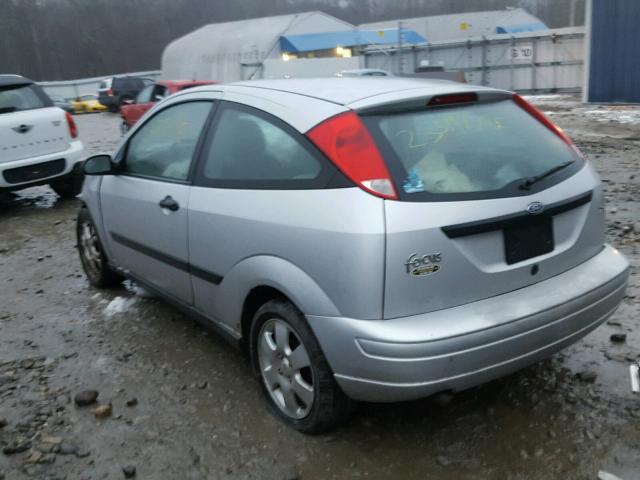 3FAFP31301R214378 - 2001 FORD FOCUS ZX3 GRAY photo 3