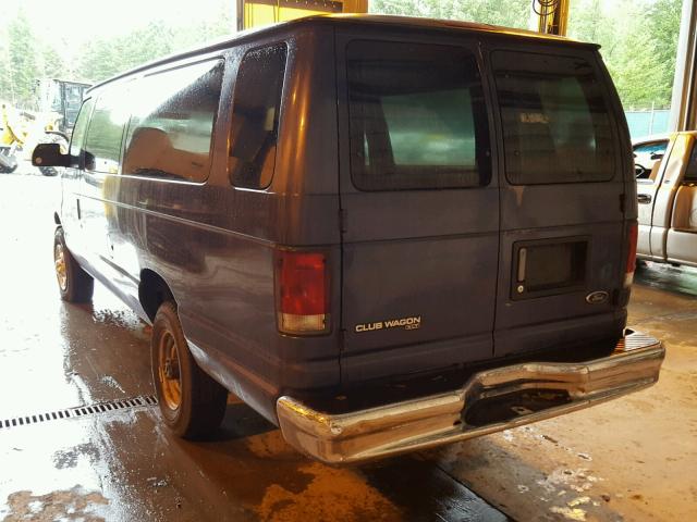 1FBSS31S4WHB53631 - 1998 FORD ECONOLINE BLUE photo 3