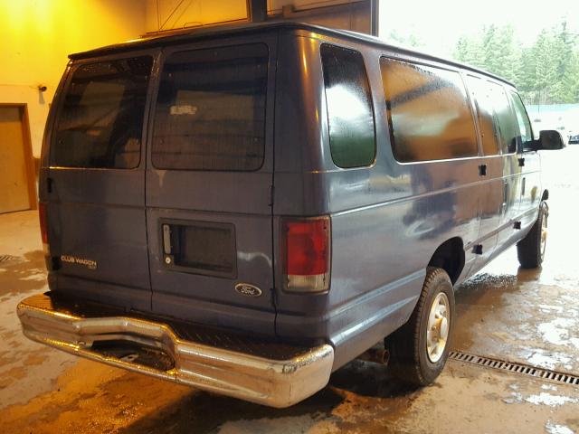 1FBSS31S4WHB53631 - 1998 FORD ECONOLINE BLUE photo 4