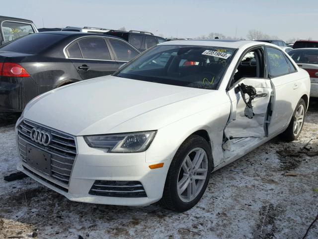 WAUANAF43HN051879 - 2017 AUDI A4 PREMIUM WHITE photo 2