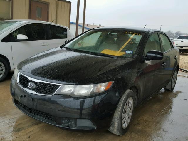 KNAFU4A28D5691466 - 2013 KIA FORTE EX BLACK photo 2