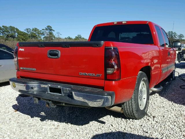 1GCEC19V65Z124035 - 2005 CHEVROLET SILVERADO RED photo 4