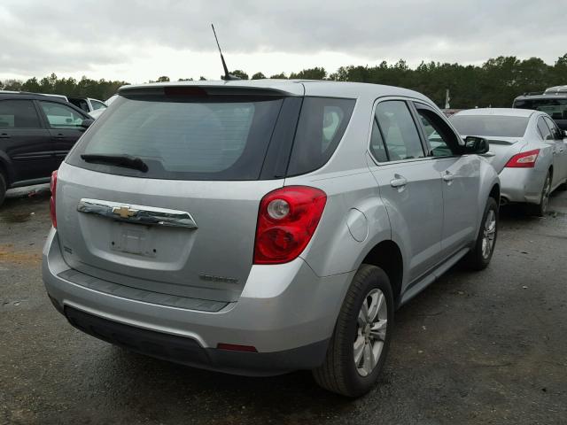 2GNALBEC1B1306861 - 2011 CHEVROLET EQUINOX LS SILVER photo 4