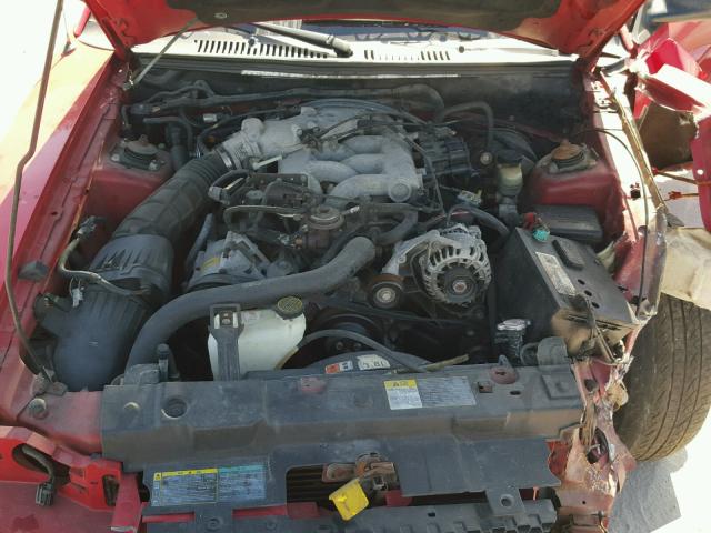 1FAFP44433F401026 - 2003 FORD MUSTANG RED photo 7