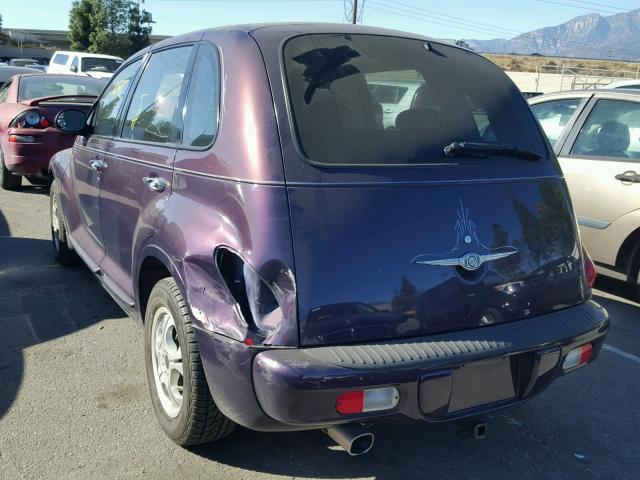 3C4FY48B64T258600 - 2004 CHRYSLER PT CRUISER PURPLE photo 3