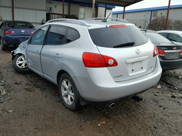 JN8AS58V39W445455 - 2009 NISSAN ROGUE S SILVER photo 3