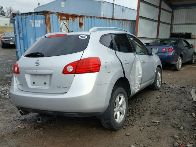 JN8AS58V39W445455 - 2009 NISSAN ROGUE S SILVER photo 4