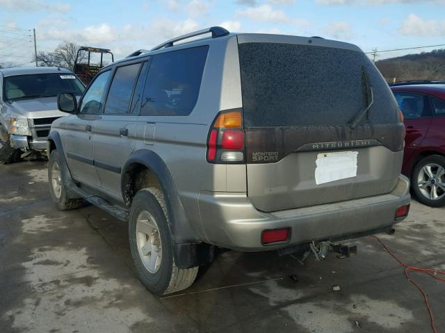 JA4LS21R14J003497 - 2004 MITSUBISHI MONTERO SP TAN photo 3