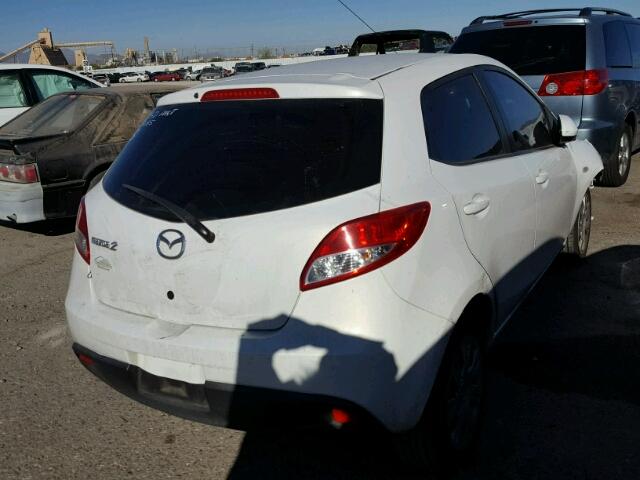 JM1DE1HZ9B0102430 - 2011 MAZDA MAZDA2 WHITE photo 4