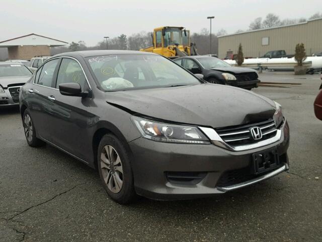 1HGCR2F38DA088569 - 2013 HONDA ACCORD LX GRAY photo 1