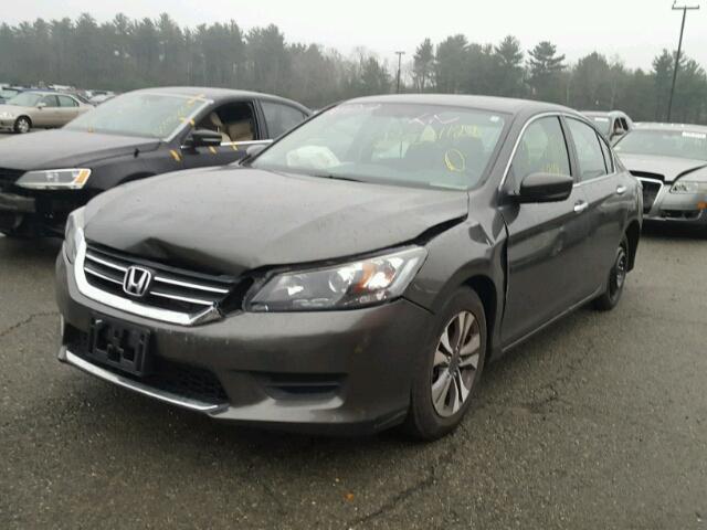 1HGCR2F38DA088569 - 2013 HONDA ACCORD LX GRAY photo 2