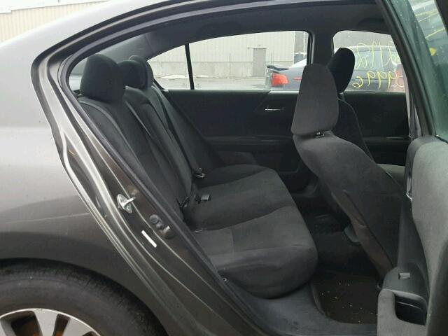 1HGCR2F38DA088569 - 2013 HONDA ACCORD LX GRAY photo 6