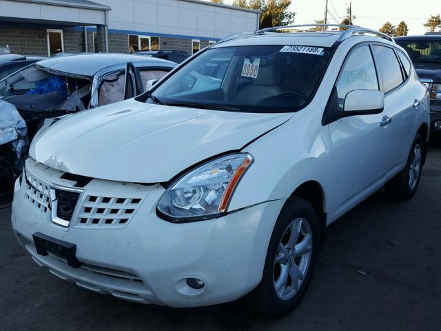 JN8AS5MV7AW609736 - 2010 NISSAN ROGUE S WHITE photo 2