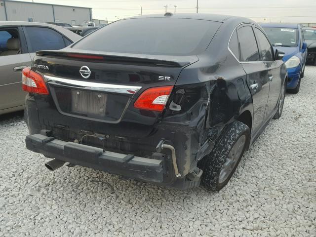 3N1AB7AP0FY259639 - 2015 NISSAN SENTRA S BLACK photo 4