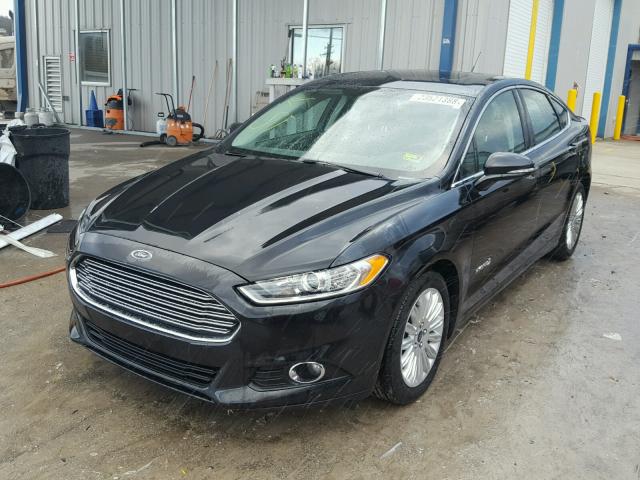 3FA6P0LU8ER174433 - 2014 FORD FUSION SE BLACK photo 2