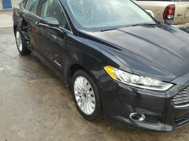 3FA6P0LU8ER174433 - 2014 FORD FUSION SE BLACK photo 9