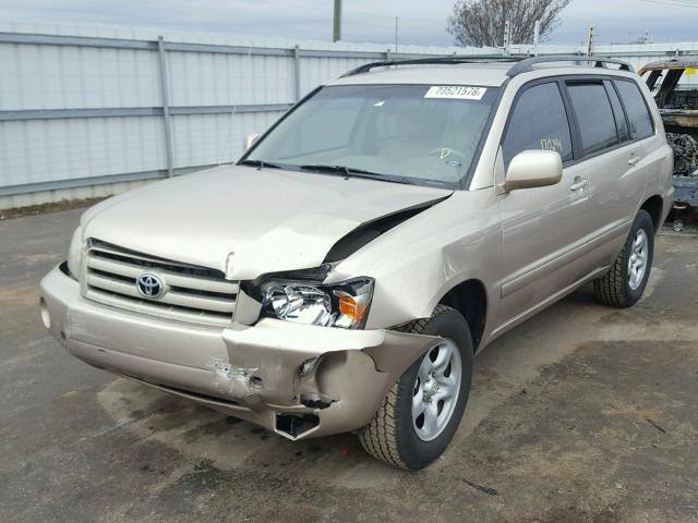 JTEGD21AX60149185 - 2006 TOYOTA HIGHLANDER BEIGE photo 2