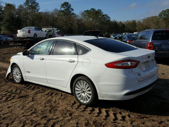 3FA6P0LU6ER229106 - 2014 FORD FUSION SE WHITE photo 3