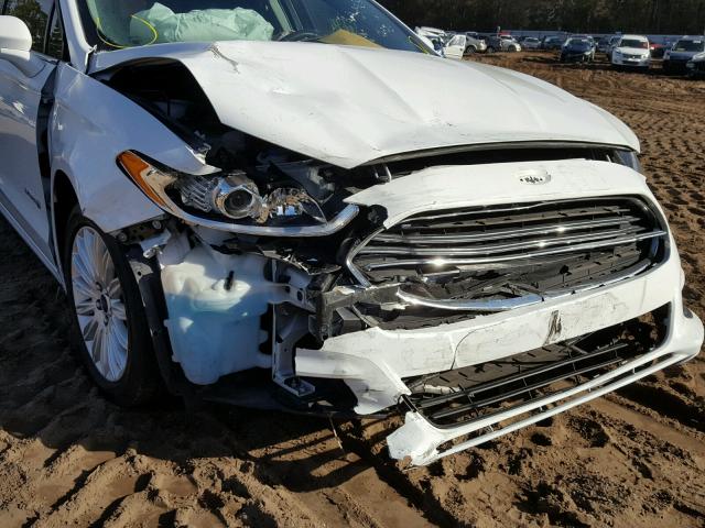 3FA6P0LU6ER229106 - 2014 FORD FUSION SE WHITE photo 9