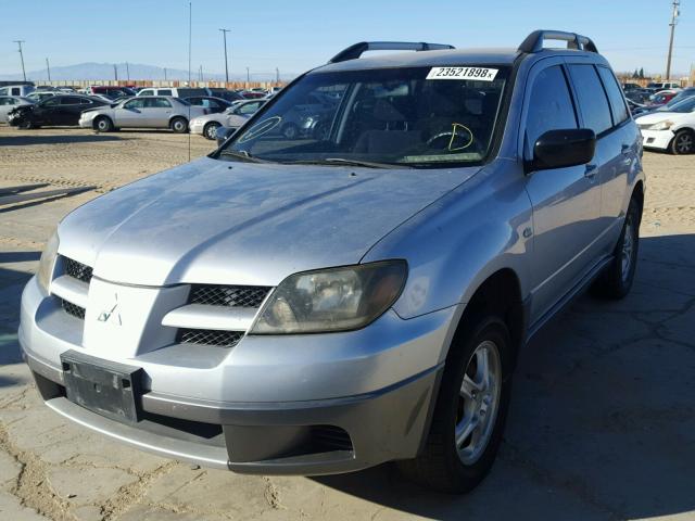 JA4LX31F34U007577 - 2004 MITSUBISHI OUTLANDER SILVER photo 2