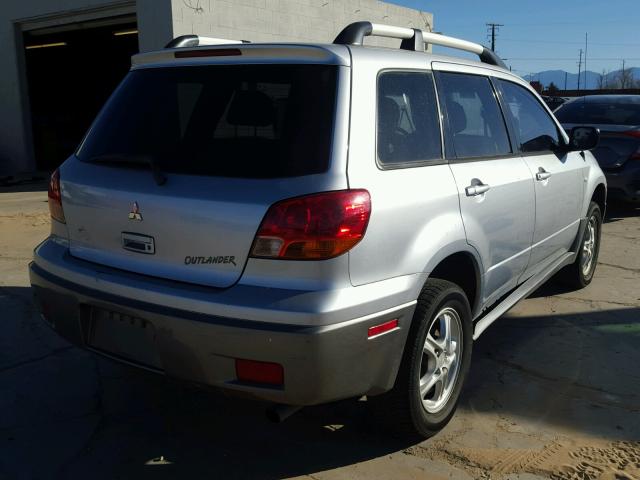 JA4LX31F34U007577 - 2004 MITSUBISHI OUTLANDER SILVER photo 4