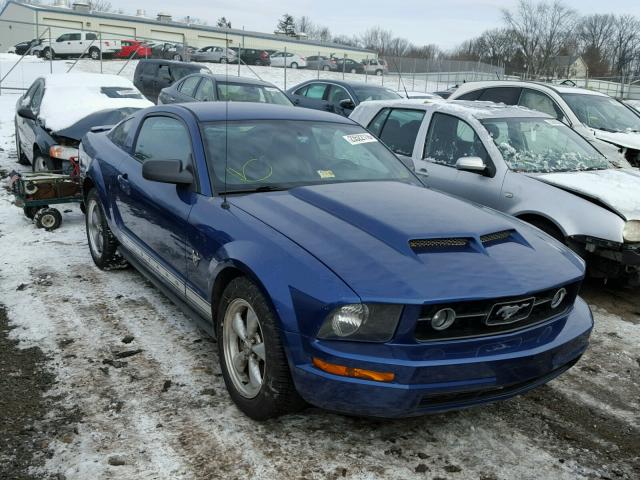 1ZVHT80N595124105 - 2009 FORD MUSTANG BLUE photo 1