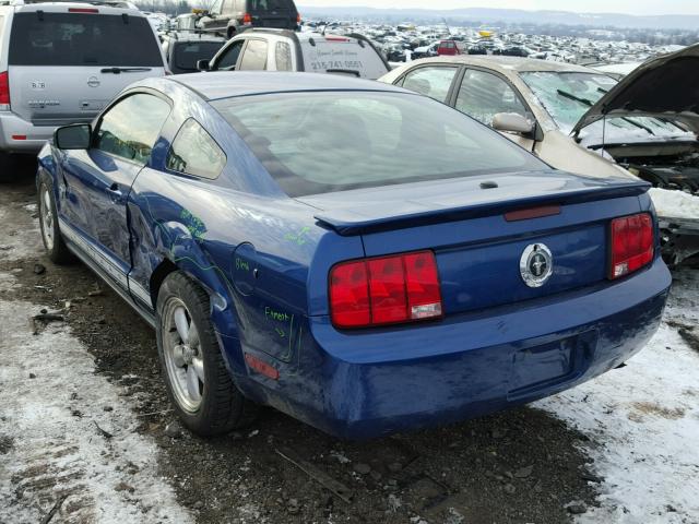 1ZVHT80N595124105 - 2009 FORD MUSTANG BLUE photo 3