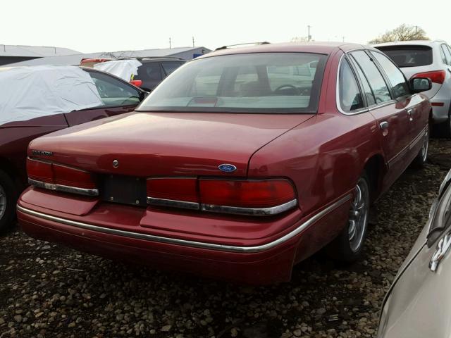 2FALP73W3SX140670 - 1995 FORD CROWN VICT RED photo 4
