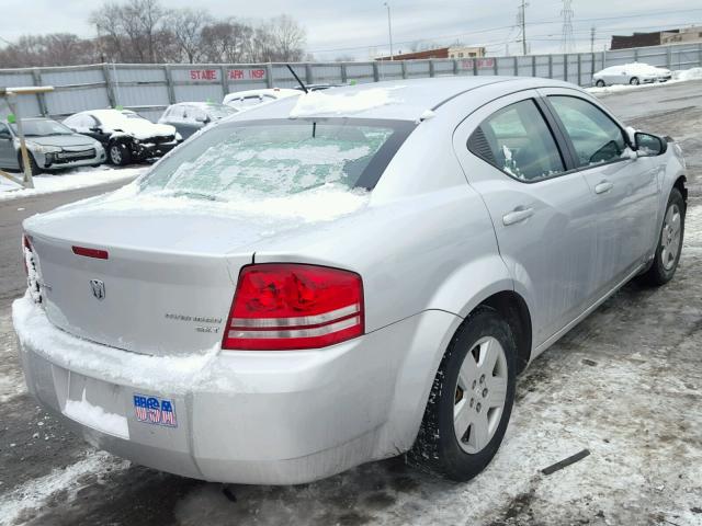 1B3CC4FB0AN101582 - 2010 DODGE AVENGER SX SILVER photo 4