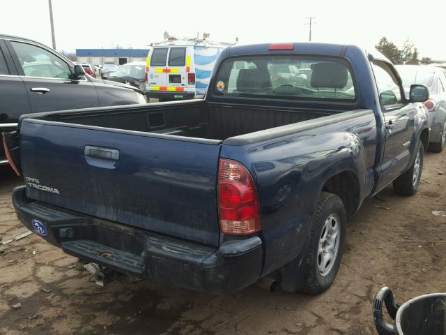 5TENX22N46Z239419 - 2006 TOYOTA TACOMA BLUE photo 4