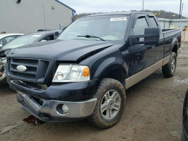 1FTPX14V17FB36764 - 2007 FORD F150 BLACK photo 2