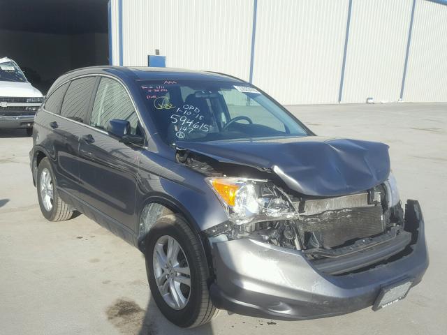 JHLRE4H59BC026181 - 2011 HONDA CR-V EX GRAY photo 1