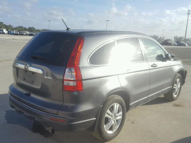 JHLRE4H59BC026181 - 2011 HONDA CR-V EX GRAY photo 4