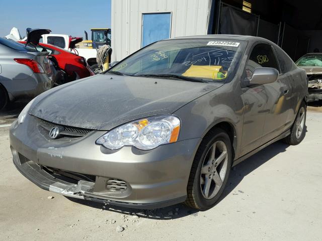 JH4DC54854S001482 - 2004 ACURA RSX GRAY photo 2