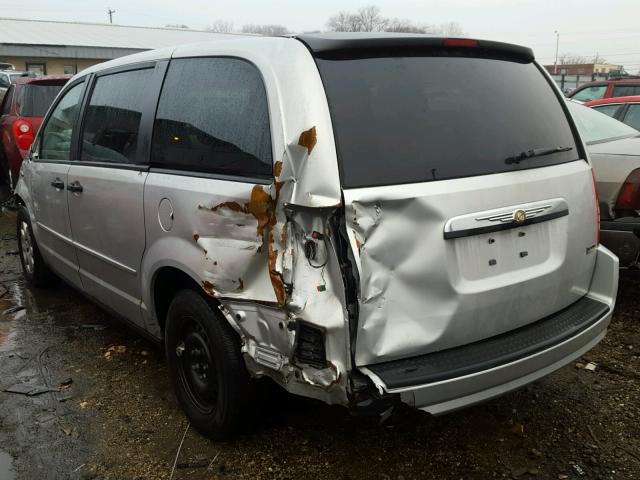 2A8HR44H68R618112 - 2008 CHRYSLER TOWN & COU SILVER photo 3