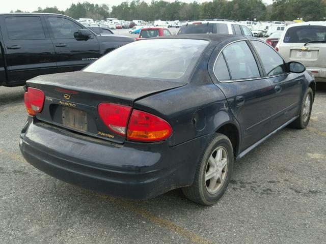 1G3NL52E52C179298 - 2002 OLDSMOBILE ALERO GL BLACK photo 4