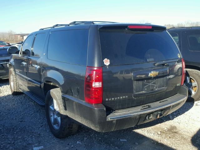 1GNSCKE02BR299050 - 2011 CHEVROLET SUBURBAN C BLACK photo 3