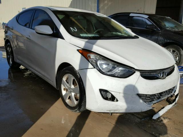 5NPDH4AE6DH166592 - 2013 HYUNDAI ELANTRA GL WHITE photo 1