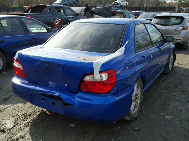 JF1GD29695G500474 - 2005 SUBARU IMPREZA WR BLUE photo 4