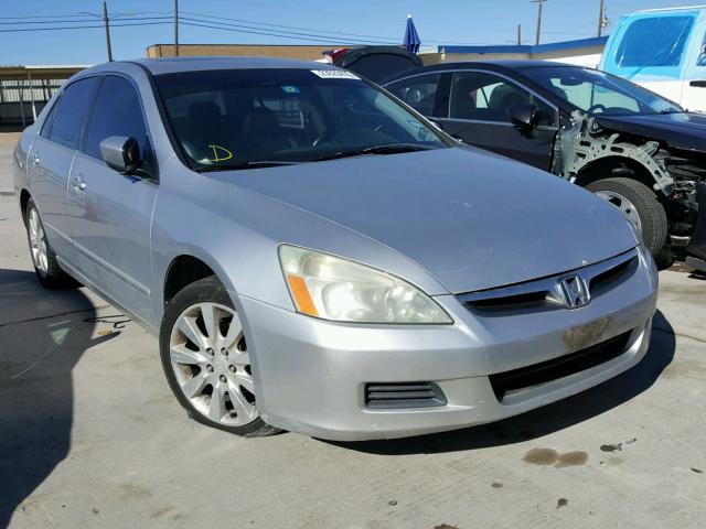 1HGCM66506A040185 - 2006 HONDA ACCORD EX SILVER photo 1